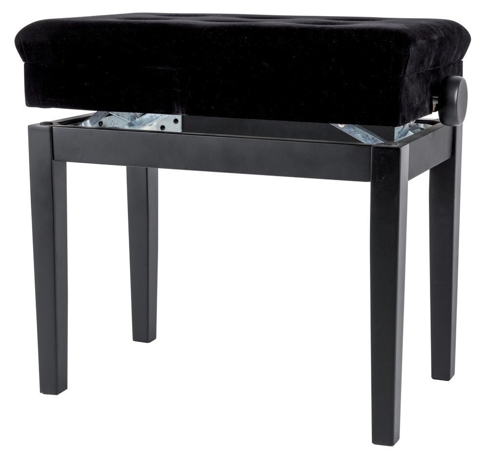 Banqueta Piano Deluxe Caoba brillo regulable