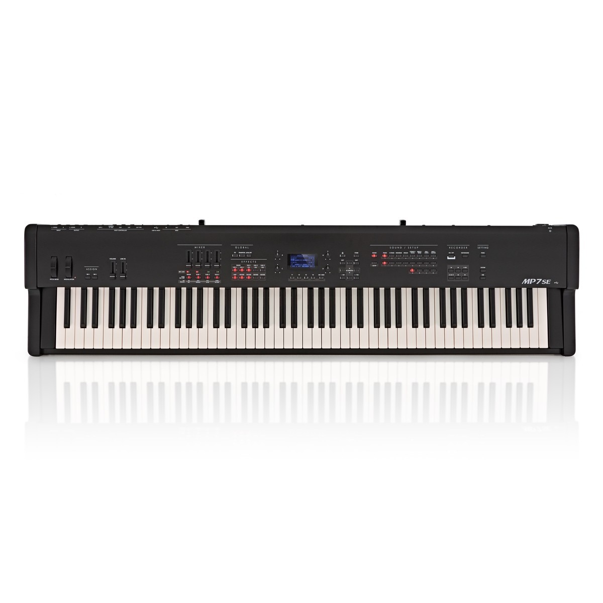 Piano digital de 88 teclas, tamaño completo, juego de teclado electrónico  semipesado con soporte, altavoces integrados, teclado de piano eléctrico  con